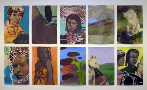Alexandra Wiesenfeld Drawings mixed media on paper