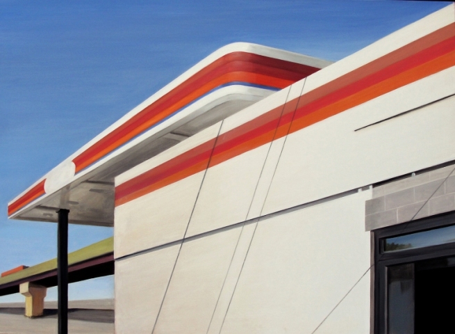 Allan Gorman Architectural Angles Oil on Linen