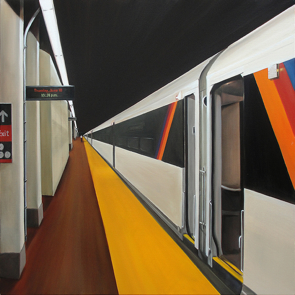 Allan Gorman Architectural Angles Oil on Linen