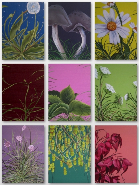 Allison Green Garden Studies Oil on Canvas