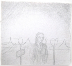Amanda Lechner Current works on paper copper and silver point on zinc-coated paper