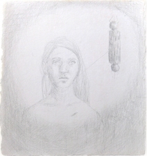 Amanda Lechner Current works on paper copper and silver point on zinc-coated paper