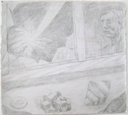 Amanda Lechner Current works on paper copper and silver point on zinc-coated paper