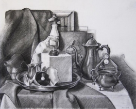 Amy Mahnick Drawing Charcoal on paper