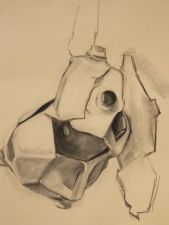 Amy Mahnick Drawing Charcoal on toned paper