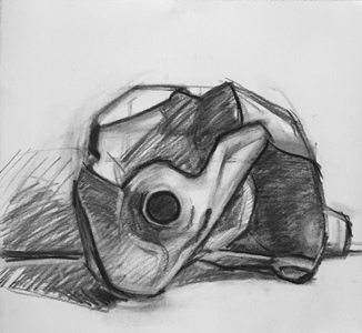 Amy Mahnick Drawing Charcoal on paper