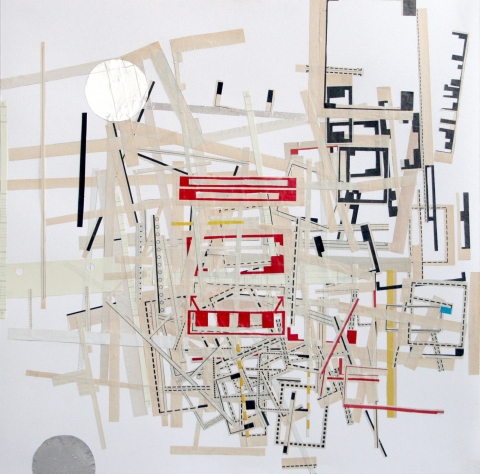                                 a     n     d     r     e     w            z     a     r     o     u 2009 aluminum and paper collage on paper