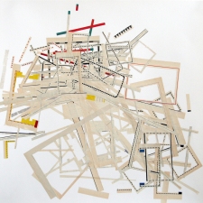                                 a     n     d     r     e     w            z     a     r     o     u 2009 aluminum and paper collage on paper