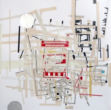                                 a     n     d     r     e     w            z     a     r     o     u 2009 aluminum and paper collage on paper