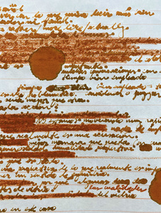 Anne Gilman Scrolls with printed elements ink, pencil, paint with relief prints on 3 scrolls