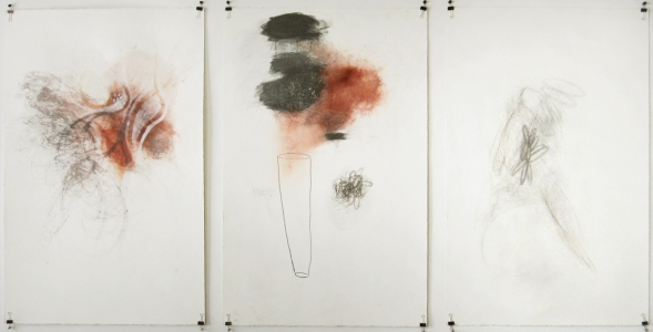 Anne Gilman Bad day/good day pencil, pastel, charcoal, paint, dry pigment