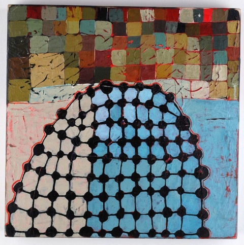 BARBARA GILHOOLY 2011 acrylic, carving on birch