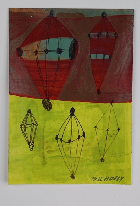  WORKS ON PAPER Acrylic, ink on paper