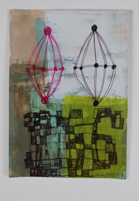  WORKS ON PAPER Acrylic, ink on paper