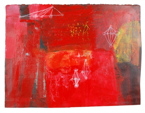  WORKS ON PAPER Acrylic, crayon, graphite on paper