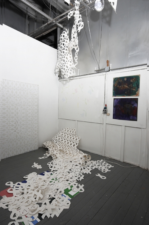 Barbara King ..and we all fall down Mixed Media