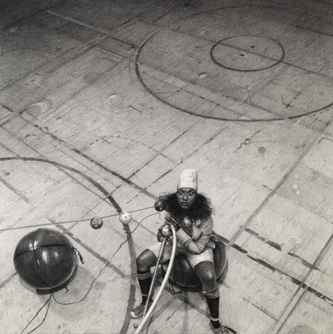 Will be Snaring Meteorites - And see infinite possibility controlled Will Be Snaring Meteorites graphite on paper