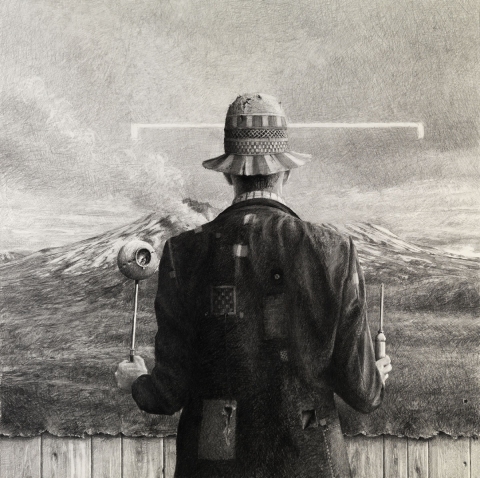It Moved Again Momentum House graphite on paper