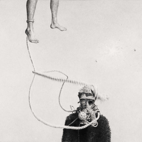Crimean War Narcissistic Excess graphite on paper