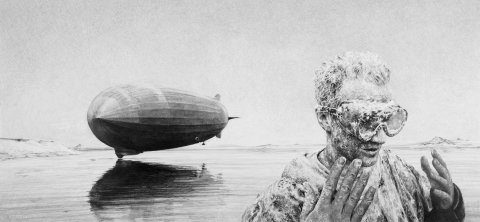 Negligible frostnip during Baffin Bay freefall Zero Sum Pilot Drawings graphite on paper