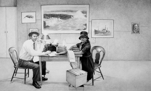 Uncovering and dissecting a hoax is hard work but reporters and publishers are very good at that kind of thing Narwhal Hoax Drawings graphite on paper