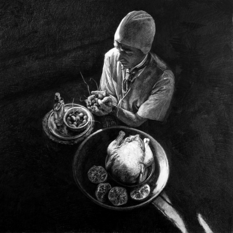 Raw diet increasing audacity and night vision Zero Sum Pilot Drawings graphite on paper