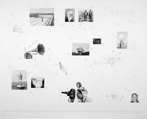 You don’t just spontaneously decide to forge the existence of whales. No, one has to plan these things Narwhal Hoax Drawings graphite on paper