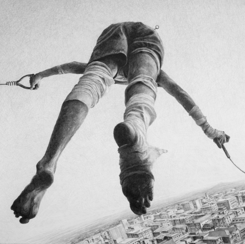 Foot is still cramping up, results otherwise positive Zero Sum Pilot Drawings graphite on paper