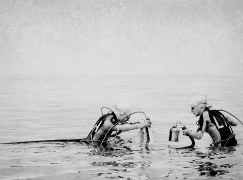 Lava Collection – 177 fathoms, and that’s final Doomed Explorer Drawings graphite on paper