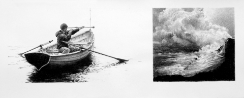 The Hydrogen Expedition – this could be my first steam net site Doomed Explorer Drawings graphite on paper