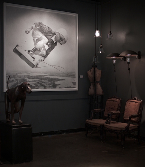 Install view of "Rural Myths" at Obsolete in Venice, CA Installation Views