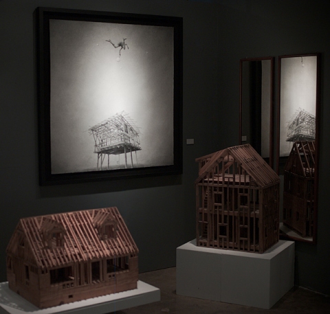 Install view of "Rural Myths" at Obsolete in Venice, CA Installation Views