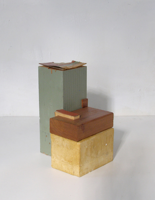 David McDonald Various works 2010-2015 Wood, Hydrocal, Mortar, Cardboard, Pigment