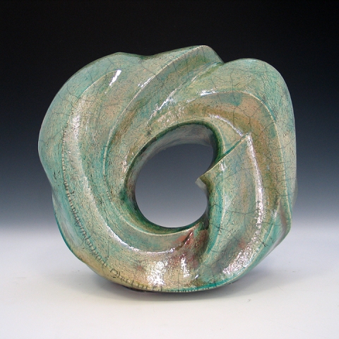 Elaine Lorenz Portals Ceramic, Raku glazed and fired