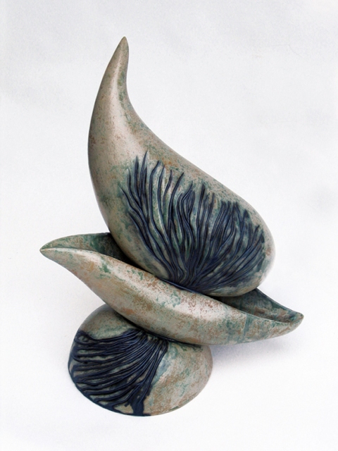 Elaine Lorenz Birds of a Feather Ceramic, glazed