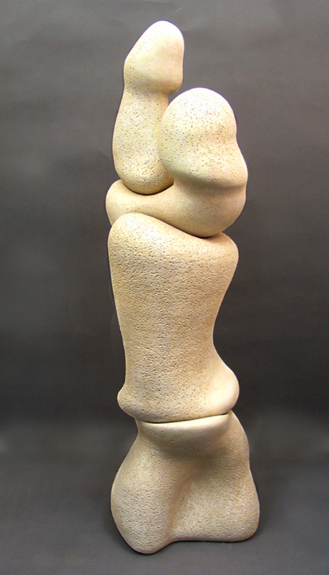 Elaine Lorenz Embodiment Ceramic, acrylic stain
