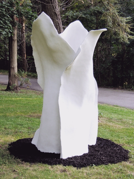 Elaine Lorenz Outdoor Sculpture Steel, white portland cement, sand