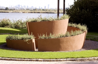Elaine Lorenz Public Sculptures and Commissions Concrete, steel, earth, plants