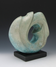 Elaine Lorenz Portals Porcelain, raku fired