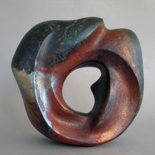Elaine Lorenz Portals Ceramic, Raku glazed and fired
