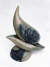 Elaine Lorenz Birds of a Feather Ceramic, glazed