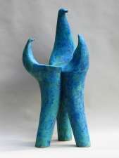 Elaine Lorenz Birds of a Feather Ceramic, glazed