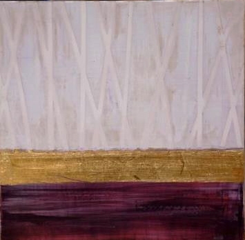 elise allen art 2012 Collection Venetian plaster, acrylics & gold leaf on wood.