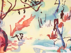 Eliza Burke Greene Works on Paper gouache on paper