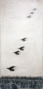 Camille J. Gage Presence of Loss Paintings Acrylic and mixed media on canvas