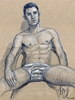  - "Erotic Life Drawings" - <i>Warning: Adult Content, please be 18 to view</i> Life Drawing, Color Pencil on Toned Paper