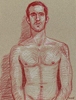  - "Erotic Life Drawings" - <i>Warning: Adult Content, please be 18 to view</i> Life Drawing, Color Pencil on Toned Paper