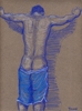  - "Erotic Life Drawings" - <i>Warning: Adult Content, please be 18 to view</i> Life Drawing, Color Pencil on Toned Paper