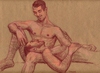  - "Erotic Life Drawings" - <i>Warning: Adult Content, please be 18 to view</i> Life Drawing, Color Pencil on Toned Paper