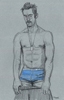  - "Erotic Life Drawings" - <i>Warning: Adult Content, please be 18 to view</i> Life Drawing - Color Pencil on Toned Paper